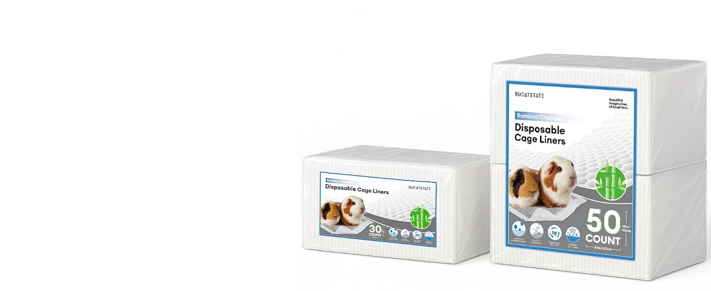 50 Count Disposable Guinea Pig Cage Liners โ Guinea Pig Supplies
