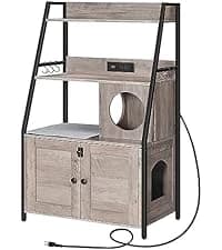 Litter Box Enclosure — Cat Litter Box Furniture with Removable Divider — collection imagery