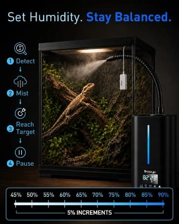 1.32 Gal / 5L Reptile Fogger Humidifier with Dual Hose — collection imagery