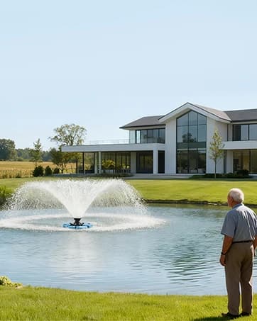 Pond Fountain Aerator — 1HP 110V 15000 GPH Fountain Pump — collection imagery