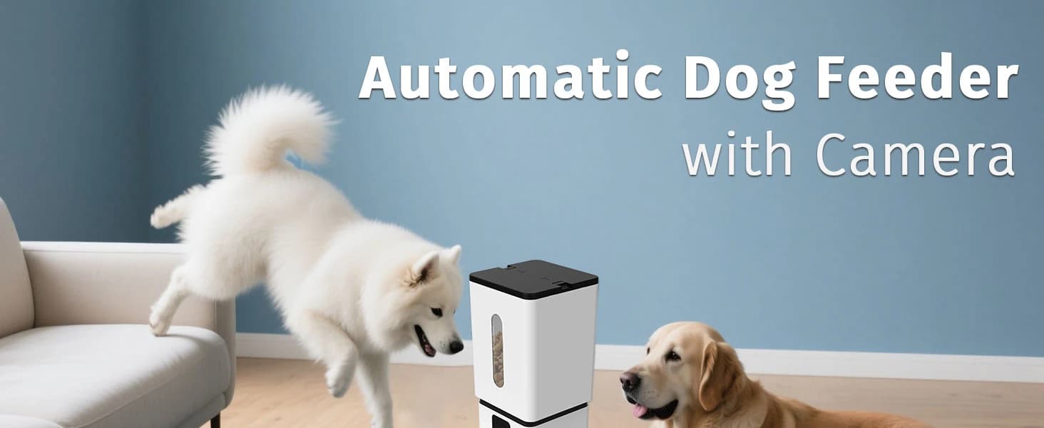 Automatic Dog Feeder Large Breed: 12L/50 Cup Capacity for Kibble up to 20mm — product details