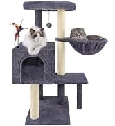 37.4" Cactus Cat Tree Tower with Twin Cat Condos for Indoor Cats — collection imagery
