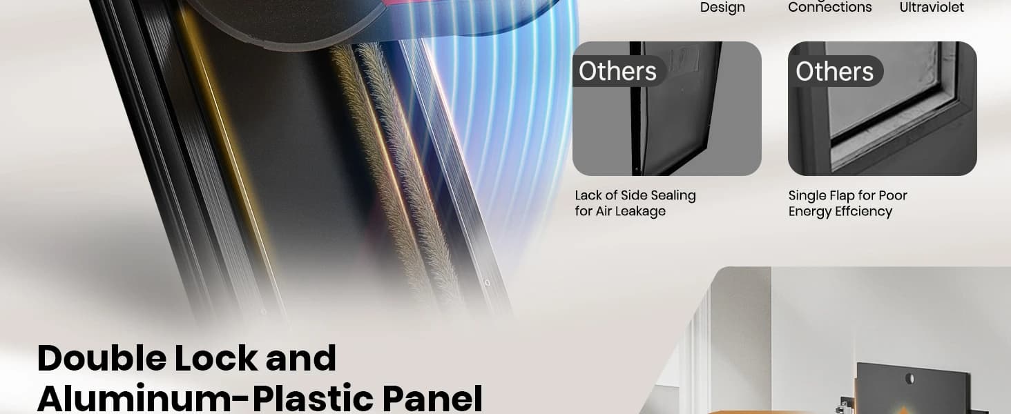 All Aluminum Dog Door for Exterior Door — Large Doggy Door — product details