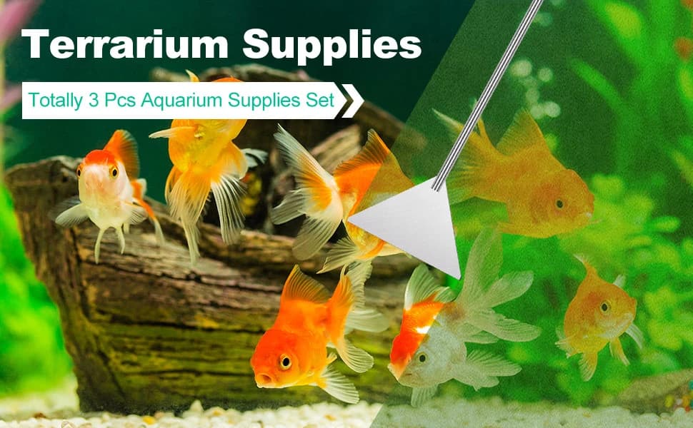 Terrarium Supplies 3 PCS — Stainless Steel Aquarium Supplies Set — product details
