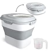 Dog Food Storage Container, 10-20Lbs Collapsible Pet Food Storage Containers with Rolling Wheel Airtight — collection imagery