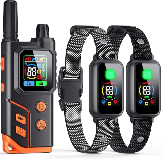 2 In1 Wireless Dog Collar Fence System and Training Collar