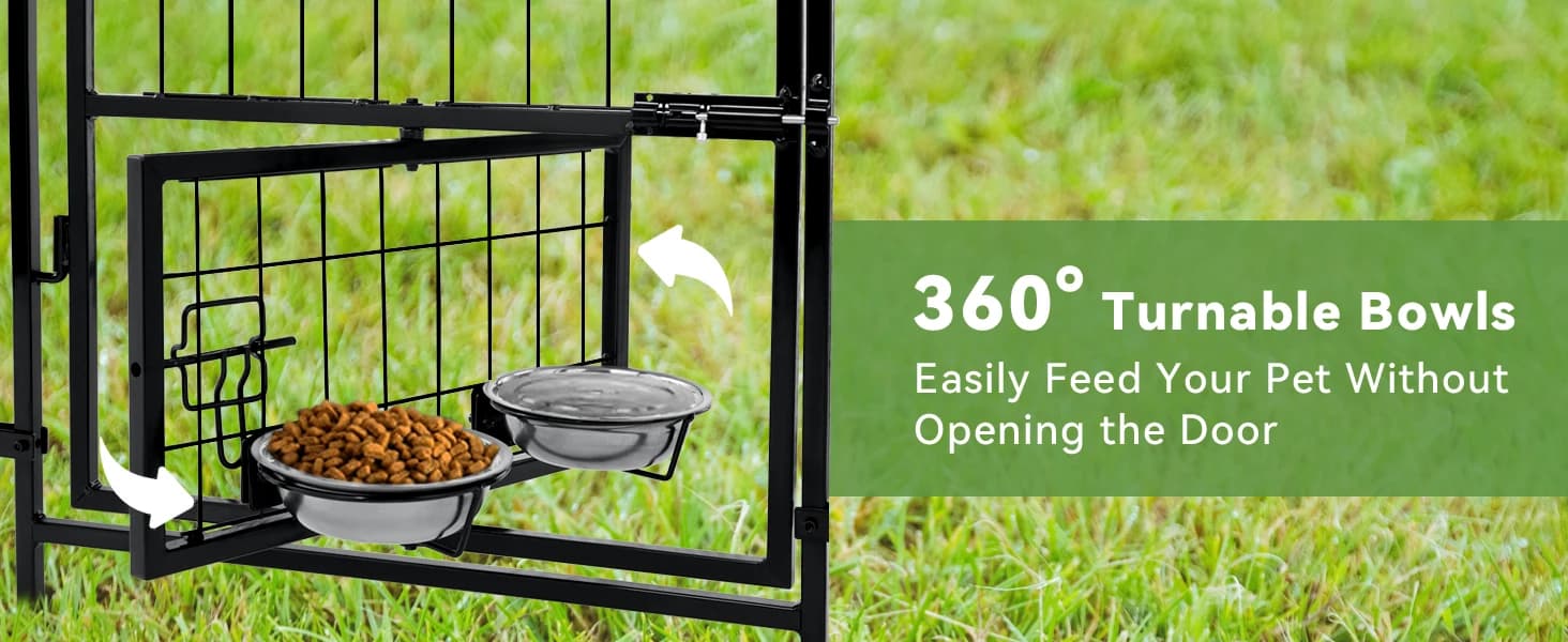 8x4x6 FT Dog Kennel Outdoor for Large Dogs with Silver Roof — collection imagery
