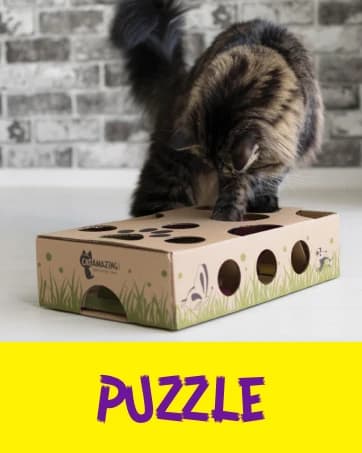 Sliders β Puzzle Toy for Indoor Cats β Treat Box Interactive Maze β Enrichment Feeder β Best Cat Toy Ever! β collection imagery