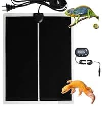 Reptile Terrarium Heat Pad with LCD Digital Aquarium Thermometer — collection imagery