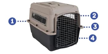 Ultra Vari Dog Kennel 40in — Medium to Large Dogs 70 to 90lbs — Product Features