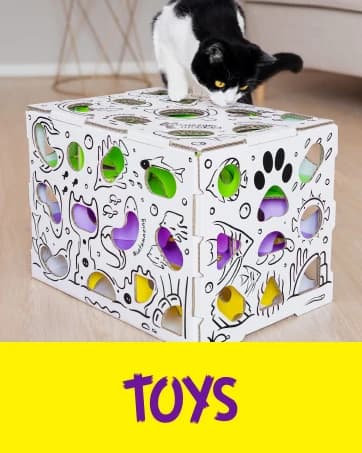 Sliders β Puzzle Toy for Indoor Cats β Treat Box Interactive Maze β Enrichment Feeder β Best Cat Toy Ever! β collection imagery
