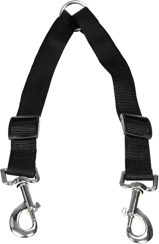 No Tangle Dog Leash Coupler — Dual Double Dog Adjustable Splitter Lead Sturdy Walker Trainer Leash for Two Dogs…