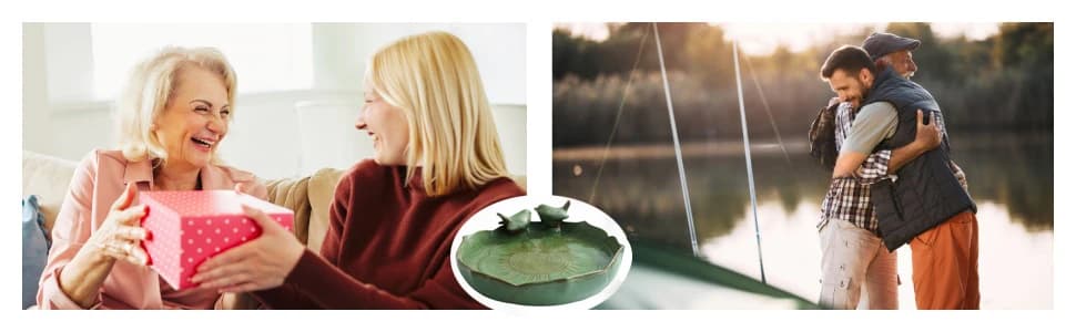 Ceramic Bird Bath for Outside on Ground — 9.45-Inch Birds Bath Bowl Only — collection imagery