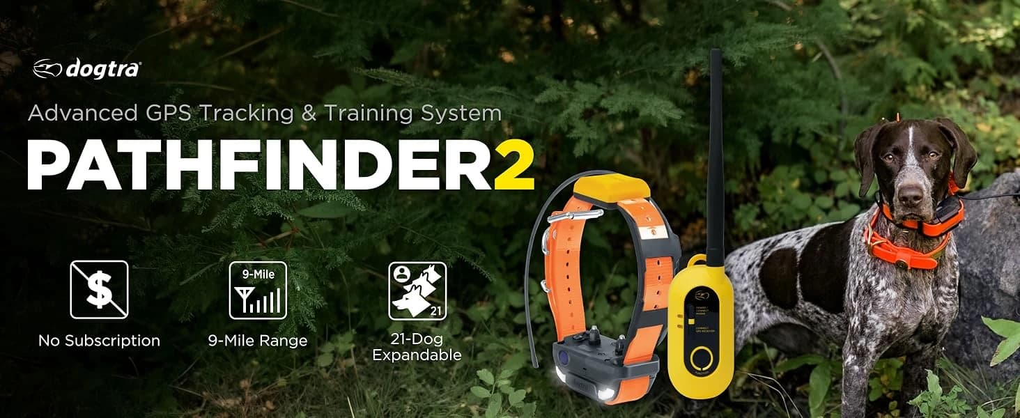 Pathfinder 2 GPS Dog Tracker e Collar 9 Mile Long Range LED Light No Monthly fees Free App Waterproof — product details