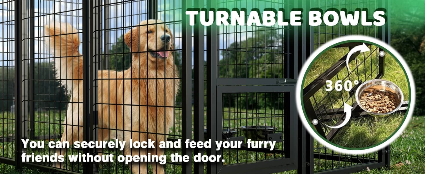 8x4x6FT Outdoor Dog Kennel for Large Dogs — product details