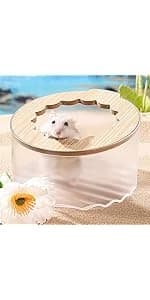 Hamster Peep Tunnel — 2-Chamber Wooden Hamster Hideout — product details
