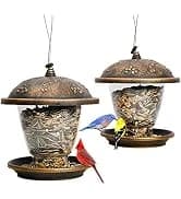 Squirrel-Proof Cedar Hopper Bird Feeder — collection imagery