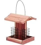 Squirrel-Proof Cedar Hopper Bird Feeder — collection imagery