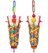 4PCS Bird Parrot Foraging Toys Parakeet Chewing Hanging Toy Shredded Paper Cage Accessories for Small Parrots — collection imagery