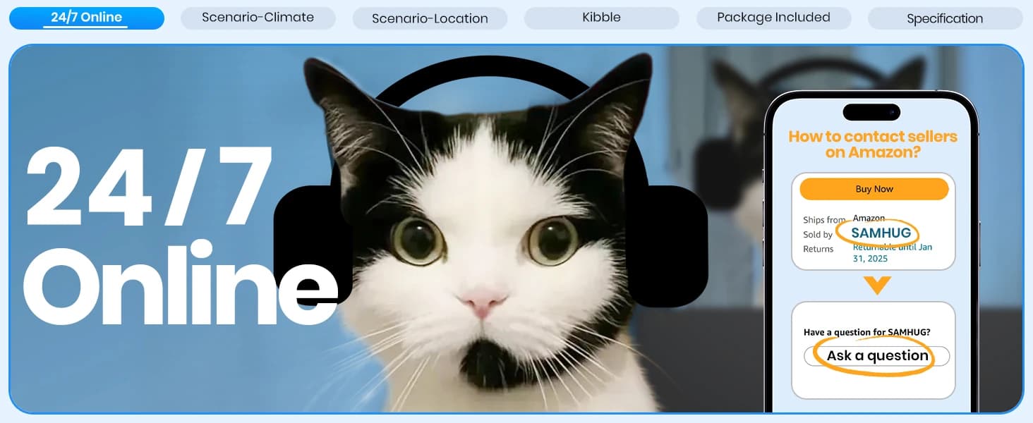 Automatic Cat Feeder with 2K Camera: 5G WiFi Automatic Dog Feeder with Night Vision — product details