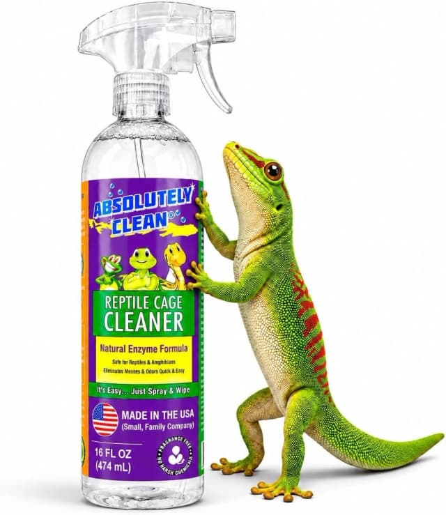 Amazing Reptile and Amphibian Terrarium Cleaner and Odor Eliminator - Just Spray/Wipe - Safely & Easily Removes
