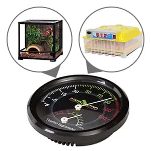 Reptile Terrarium Thermometer Hygrometer Dual Gauges Pet Rearing Box Reptile Thermometer and Humidity Gauge — collection imagery