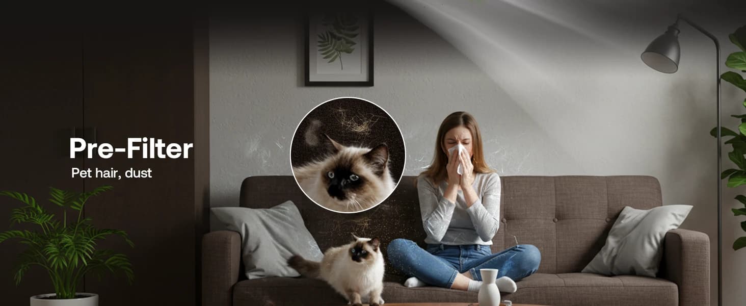 Large Pet Air Purifier for Home up to 3000 Ft² — product details