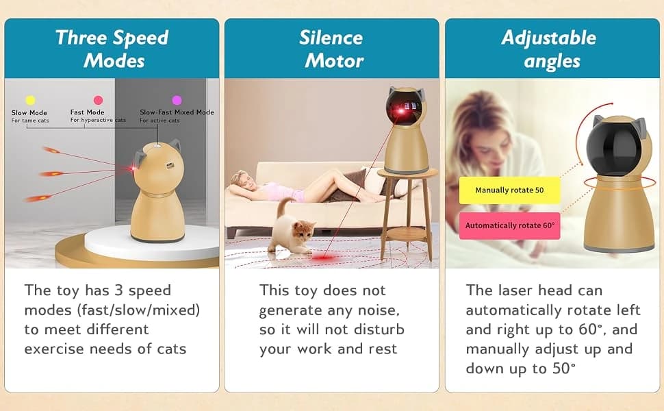 Interactive Cat Laser Toy Automatic for Indoor Cats — product details