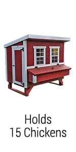 OverEZ Chicken Feeder - Holds — 50 Pounds of Feed - Inside or Outside Hen Coop - Large Gravity Fed Automatic — product details