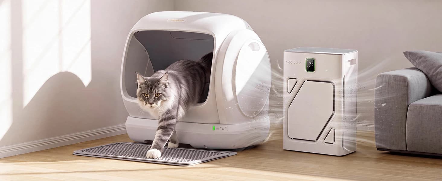 Pet Air Purifier for Home — Dual-sided Intake Air Purifier — Effectively Reduce Odor and Mutifunctional and Convenient
