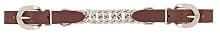 Leather Curb Strap — 5/8” Doubled and Stitched Flat Bridle Leather Strap — Types of Curb Straps and Chains
