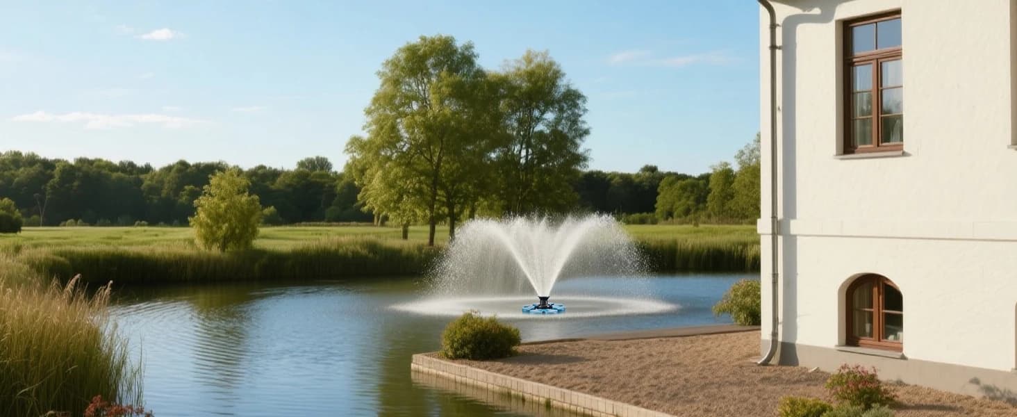 Pond Fountain Aerator — 1HP 110V 15000 GPH Fountain Pump — collection imagery
