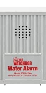 The 110 dB Water Alarm w/Detachable Sensor for Hard-to-Reach Areas (BWD-HWA) — product details