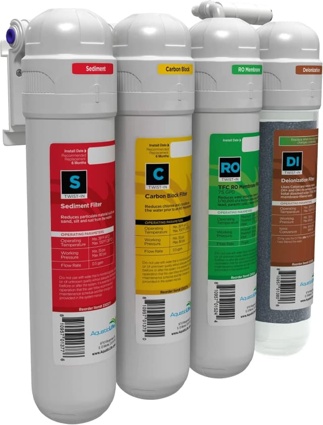 Twist-in 4-Stage RO/DI Aquarium Filter