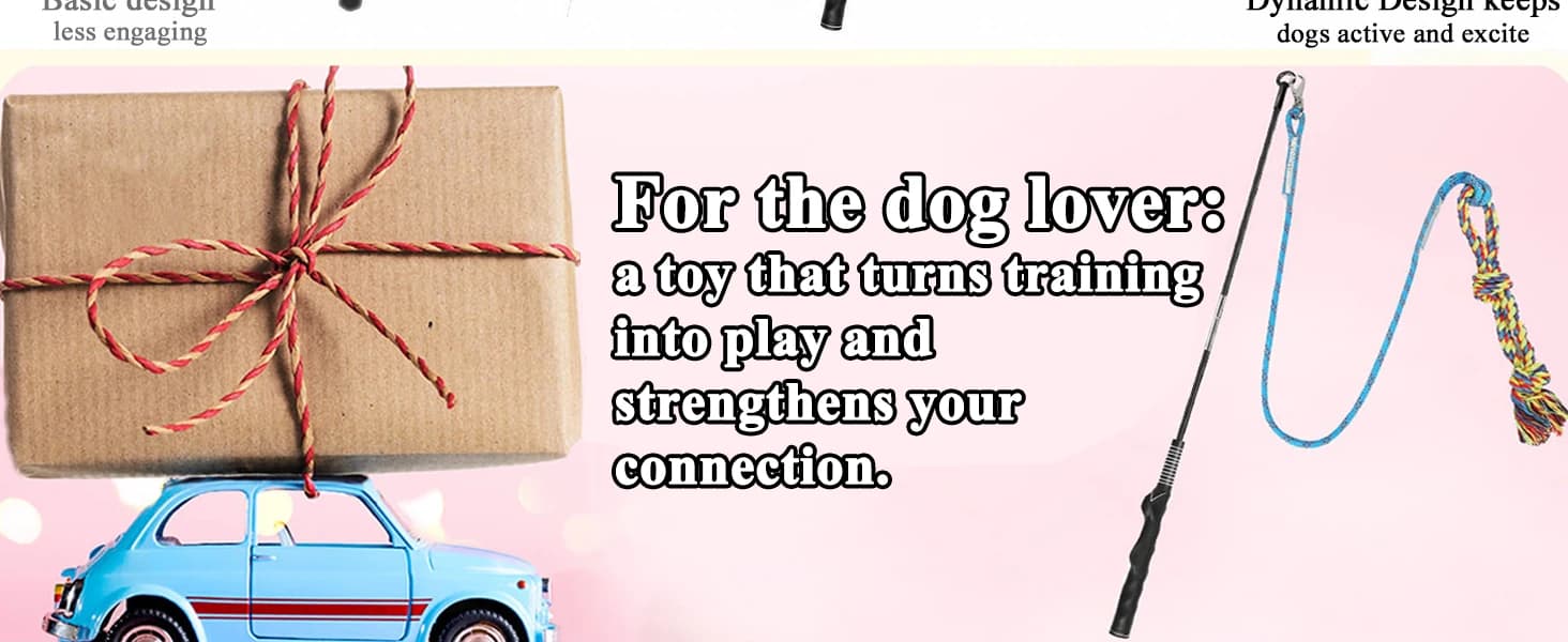 Flirt Pole for Dogs — Interactive Pole for Small — product details
