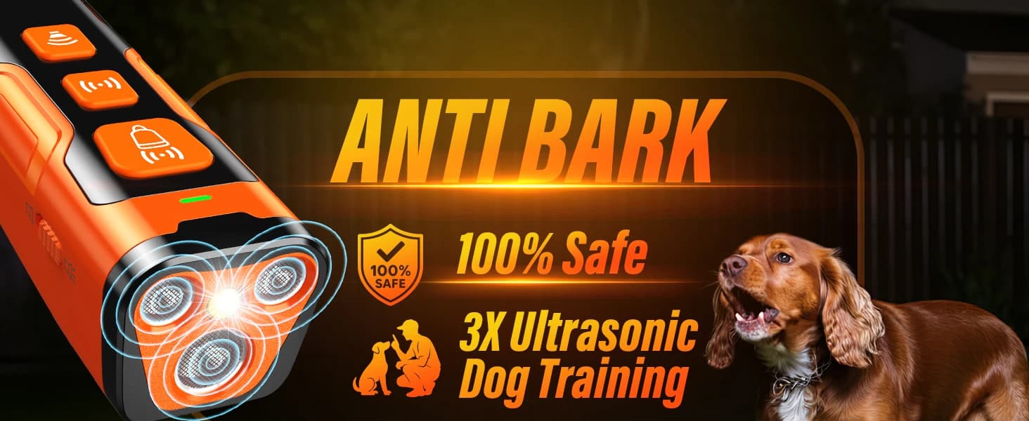 Dog Bark Deterrent Device — 3X Ultrasonic Anti Barking Devices — product details
