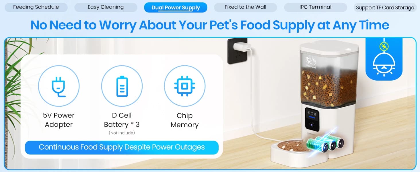 Automatic Cat Feeder with 2K Camera: 5G WiFi Automatic Dog Feeder with Night Vision — product details