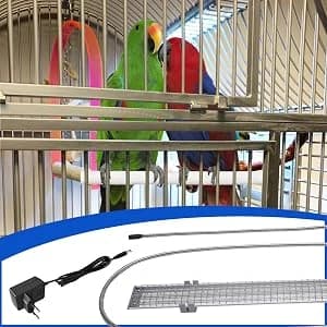 HappyBird Lighting Bird Cage Light with Chew Guard - Full Spectrum LED Pet Light - Simulates Natural — 24", 18" and 10" long Full spectrum LED light for parrots and other birds that chew.