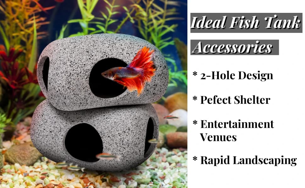 6 Pack Aquarium Decoration Rock Caves — product details