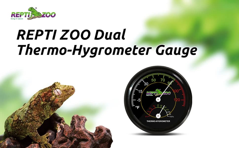 Reptile Terrarium Thermometer Hygrometer Dual Gauges Pet Rearing Box Reptile Thermometer and Humidity Gauge — product details