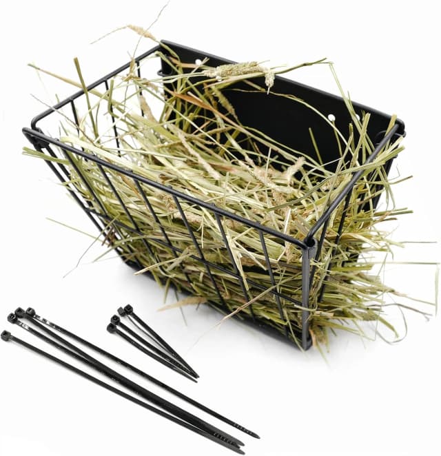 Black Metal Rabbit — Foldable Hay Feeder
