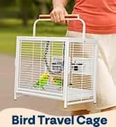 19 Inch Wrought Iron Travel Bird Cage for Cockatiel Parakeets — collection imagery