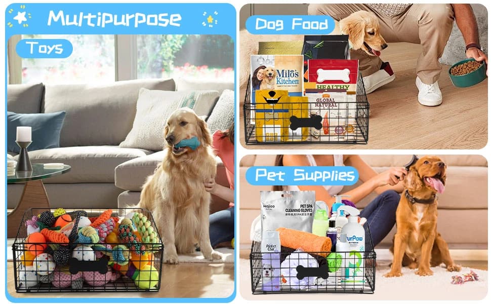 Dog Toy Basket Metal — Dog Toy Box — product details