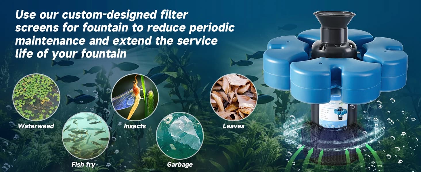 Pond Fountain Aerator — 1HP 110V 15000 GPH Fountain Pump — product details