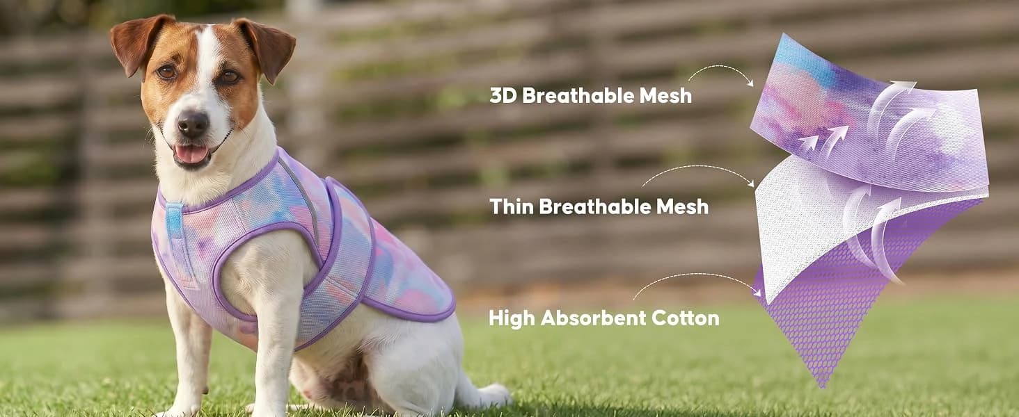 Dog Cooling Vest Evaporative Dog Cooler Jacket for Summer Outdoor — product details
