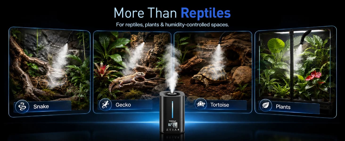 1.32 Gal / 5L Reptile Fogger Humidifier with Dual Hose — product details