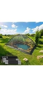 10x14 ft Pond Cover Dome Net with Frame for Outdoor Koi Leaves — product details
