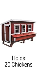 OverEZ Chicken Feeder - Holds — 50 Pounds of Feed - Inside or Outside Hen Coop - Large Gravity Fed Automatic — product details