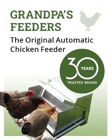 Grandpas Feeders Automatic Chicken Feeder - 20 lbs No Waste Poultry Feeder — collection imagery
