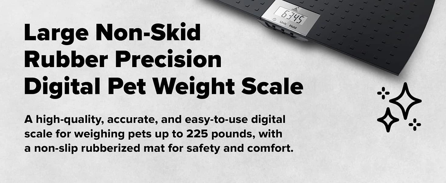 Precision Digital Pet Scale for Large Animals with Non-Skid Mat — product details